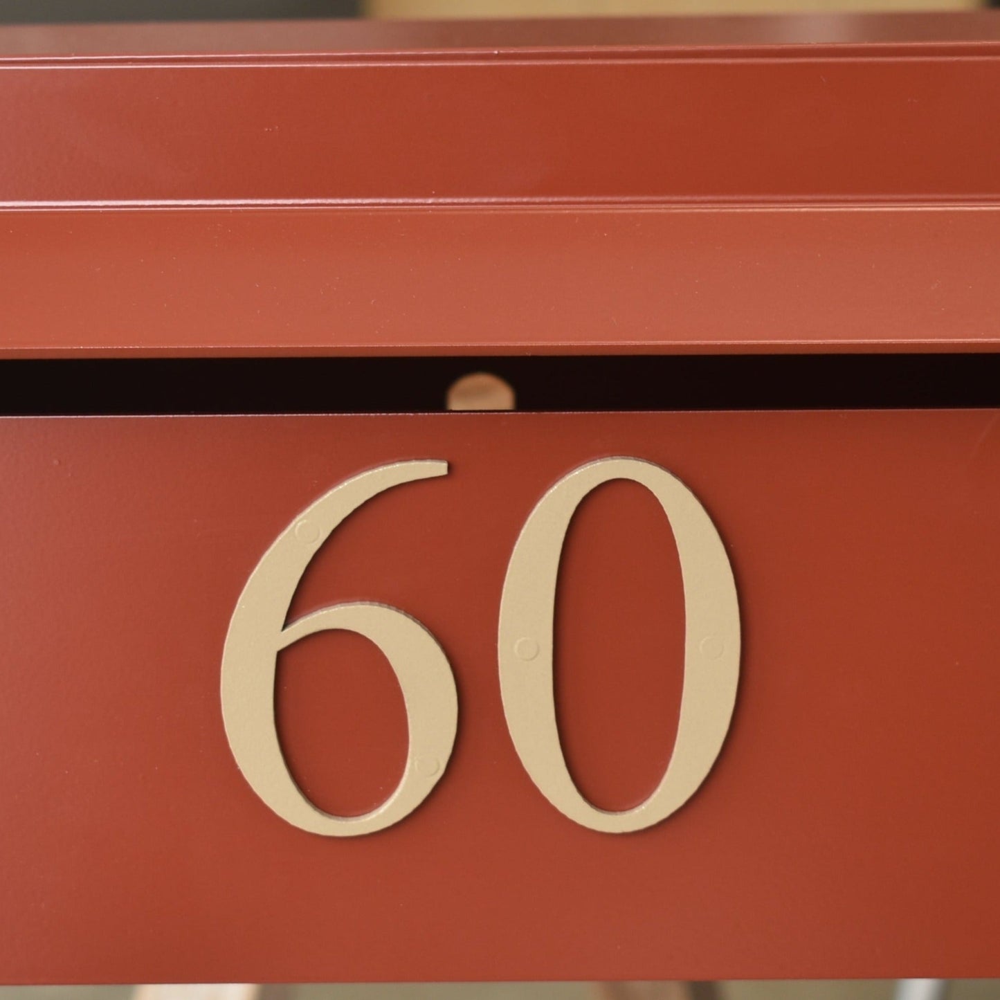 Heatlie Letterboxes Bolt On Gold Number 60