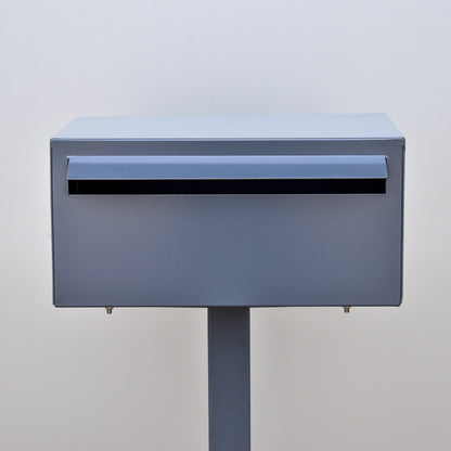 ultimo freestanding letterbox ironstone no numbers