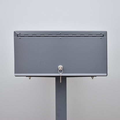 ultimo freestanding letterbox ironstone no numbers