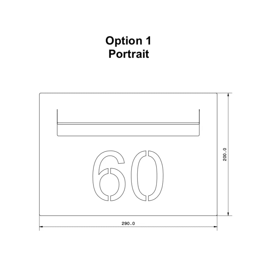 custom letterbox faceplate template option 1 portrait