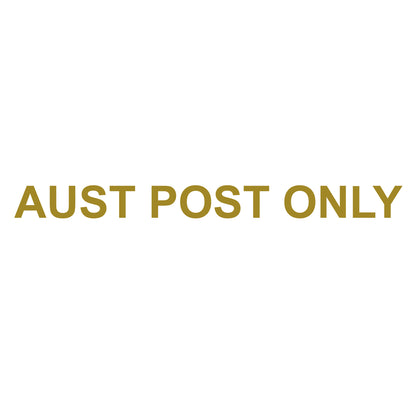 gold vinyl aust post only letterbox sticker