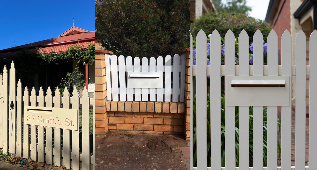 Timber Letterbox Insert Wood Picket Fence Letterbox Installation Guide | Heatlie Letterboxes