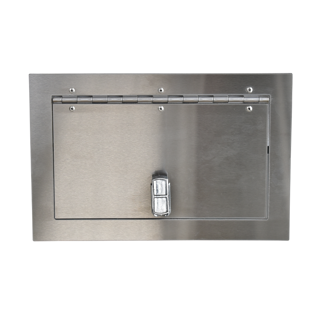 letterbox rear door with flange stainless steel
