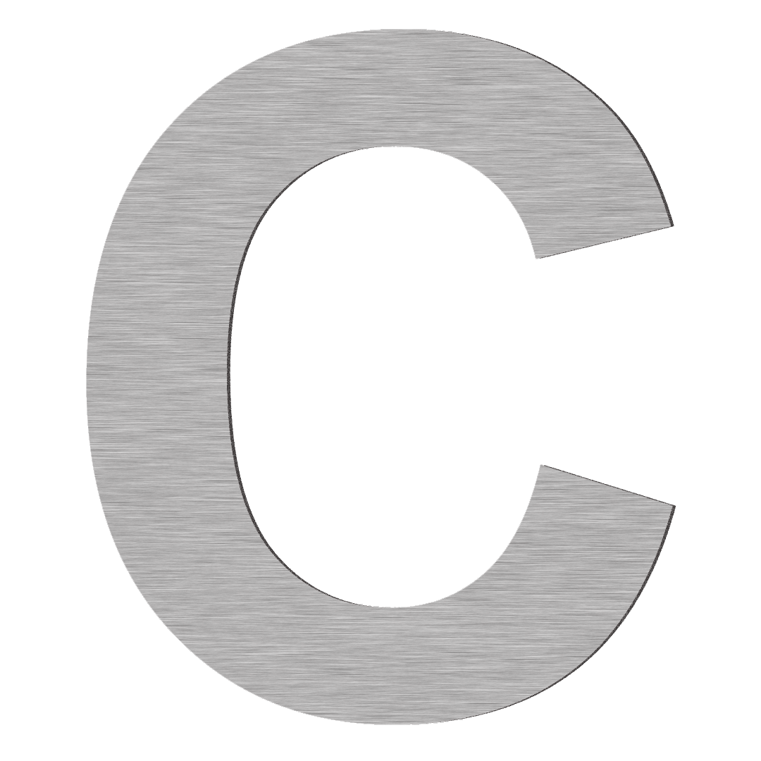 stainless steel letterbox number c