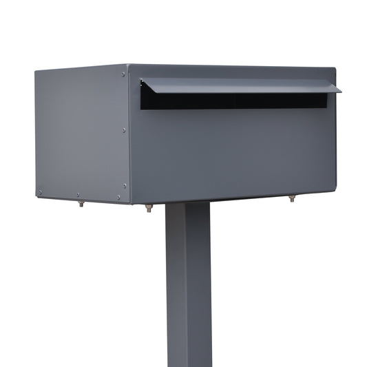 ultimo freestanding post mounted letterbox ironstone