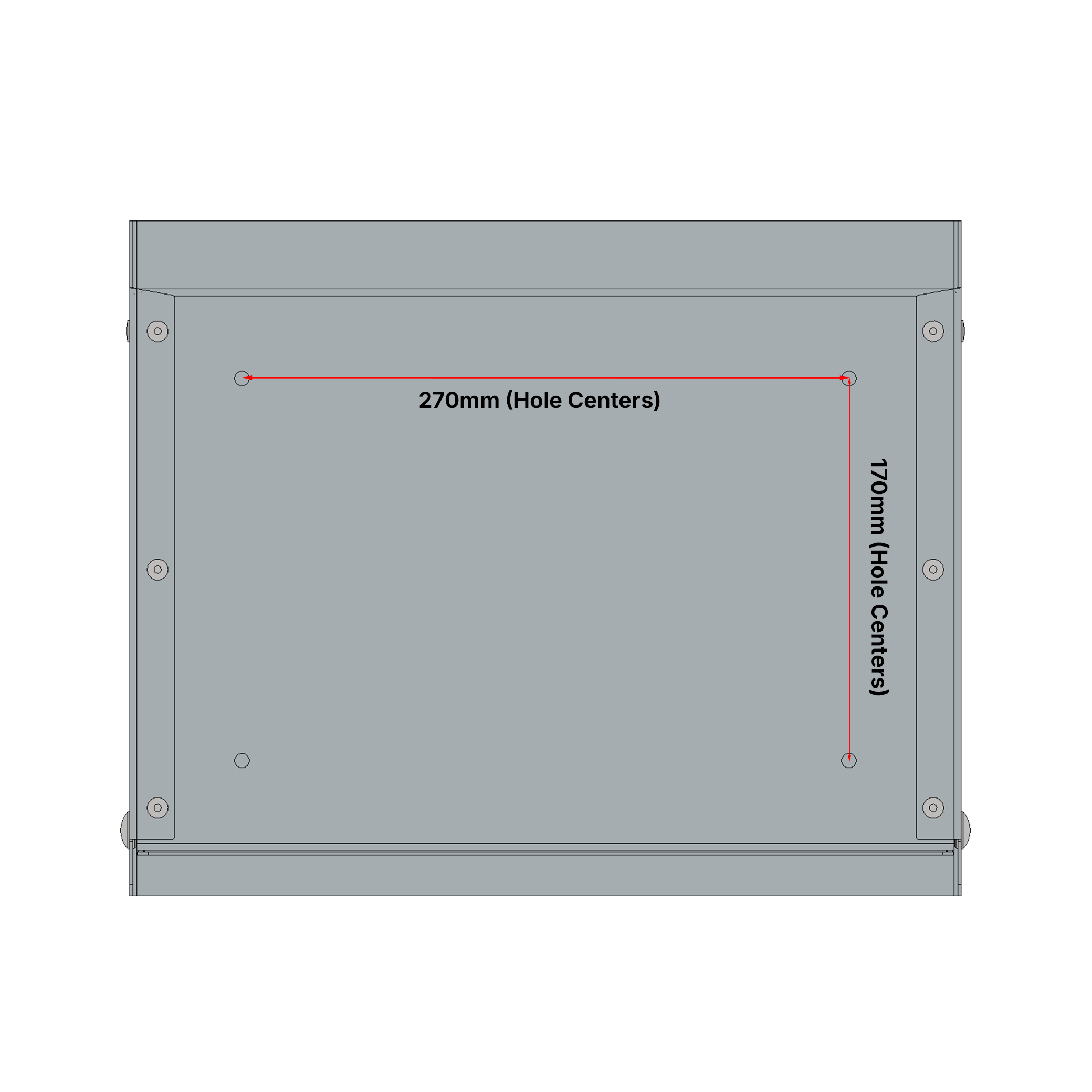 Vandal Resist Landscape Front Opening Box