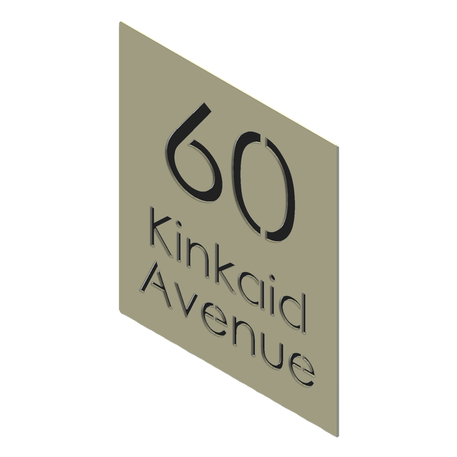 Custom Signage Plate