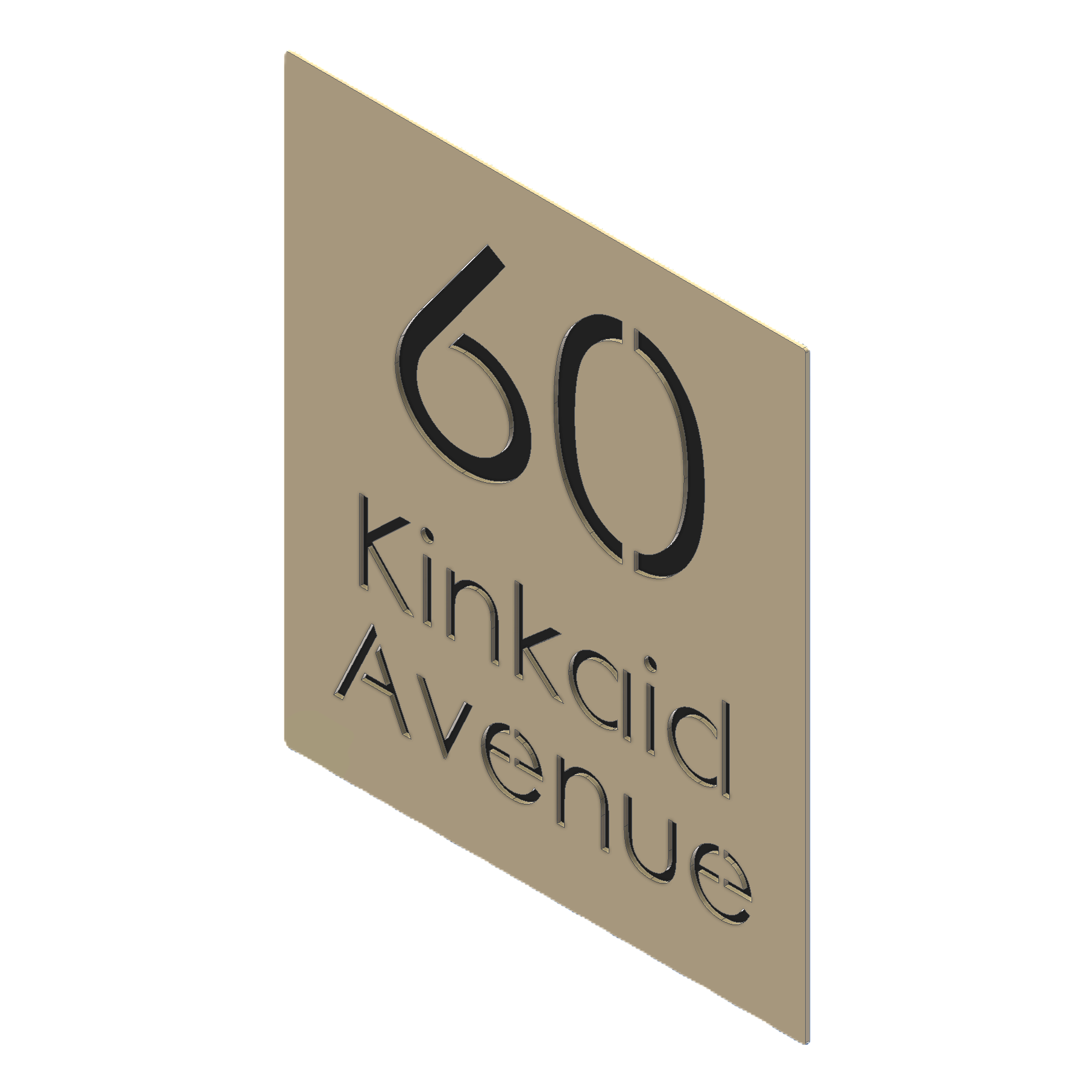 Custom Signage Plate