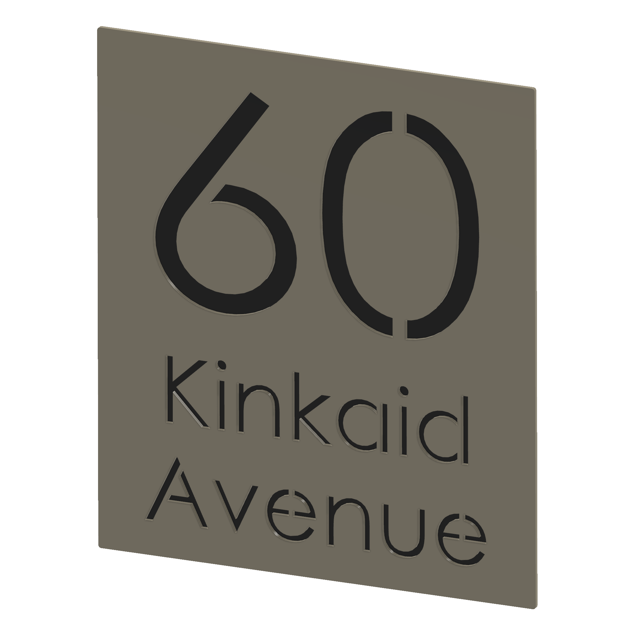 Custom Signage Plate