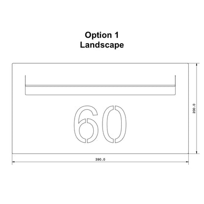 custom letterbox faceplate template option 1 landscape