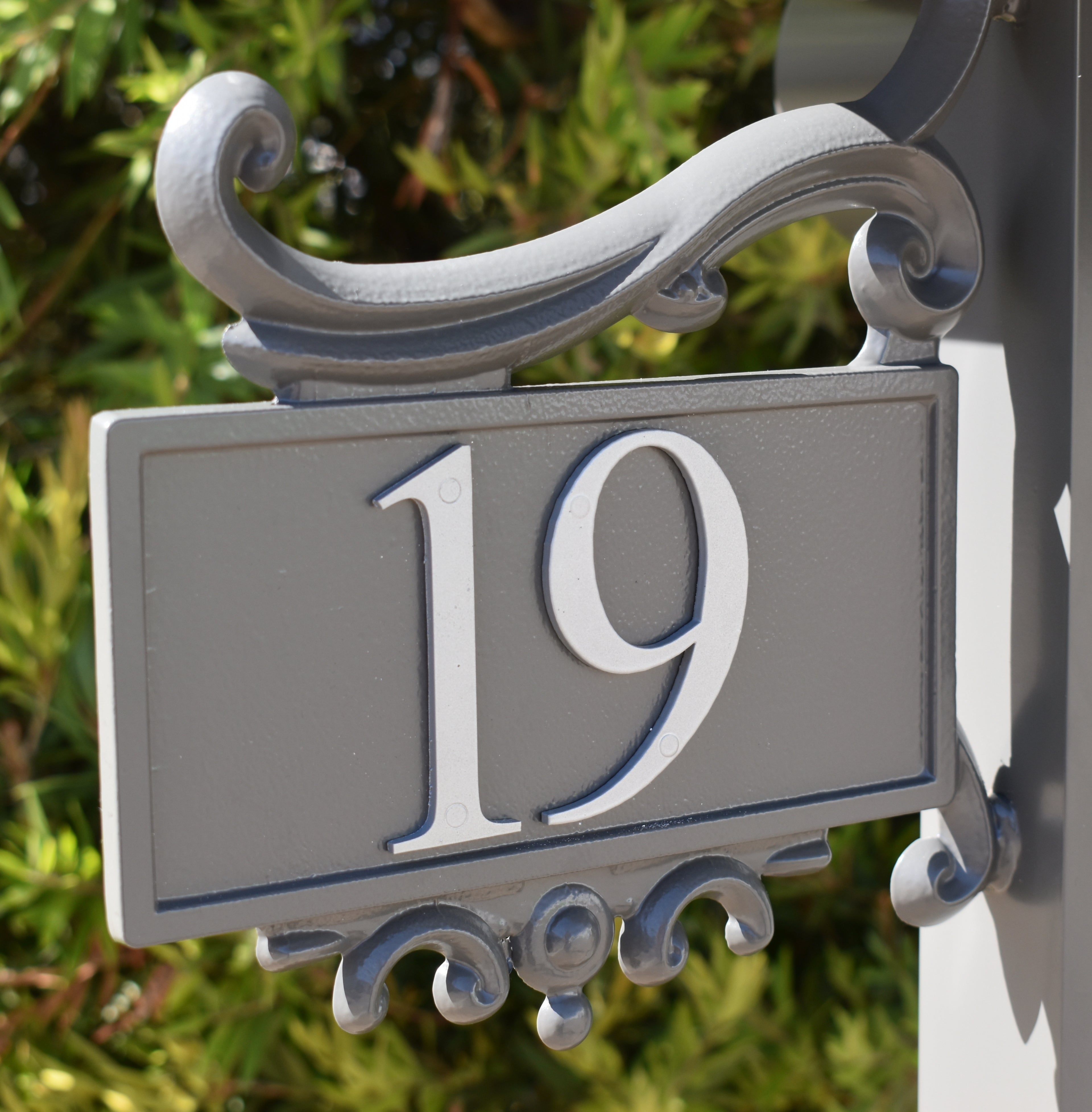 Heatlie Letterboxes Bolt On Silver Number 19