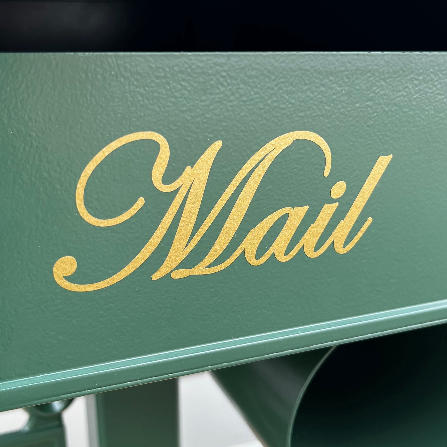 bolt on gold letterbox mail sticker