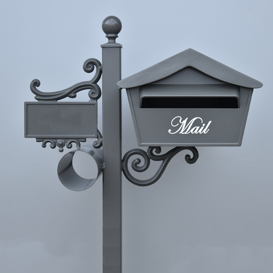 kooyonga side mount freestanding post mounted letterbox