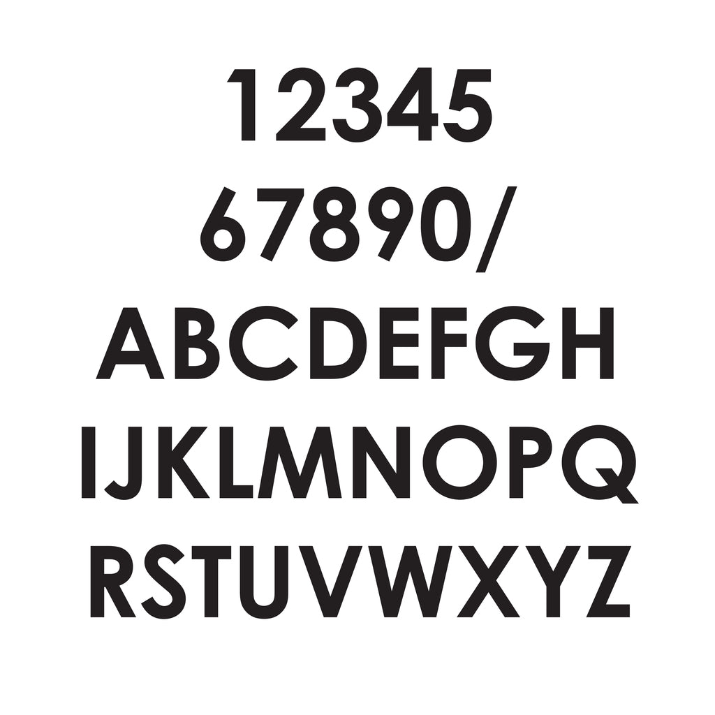 vinyl letterbox labels black