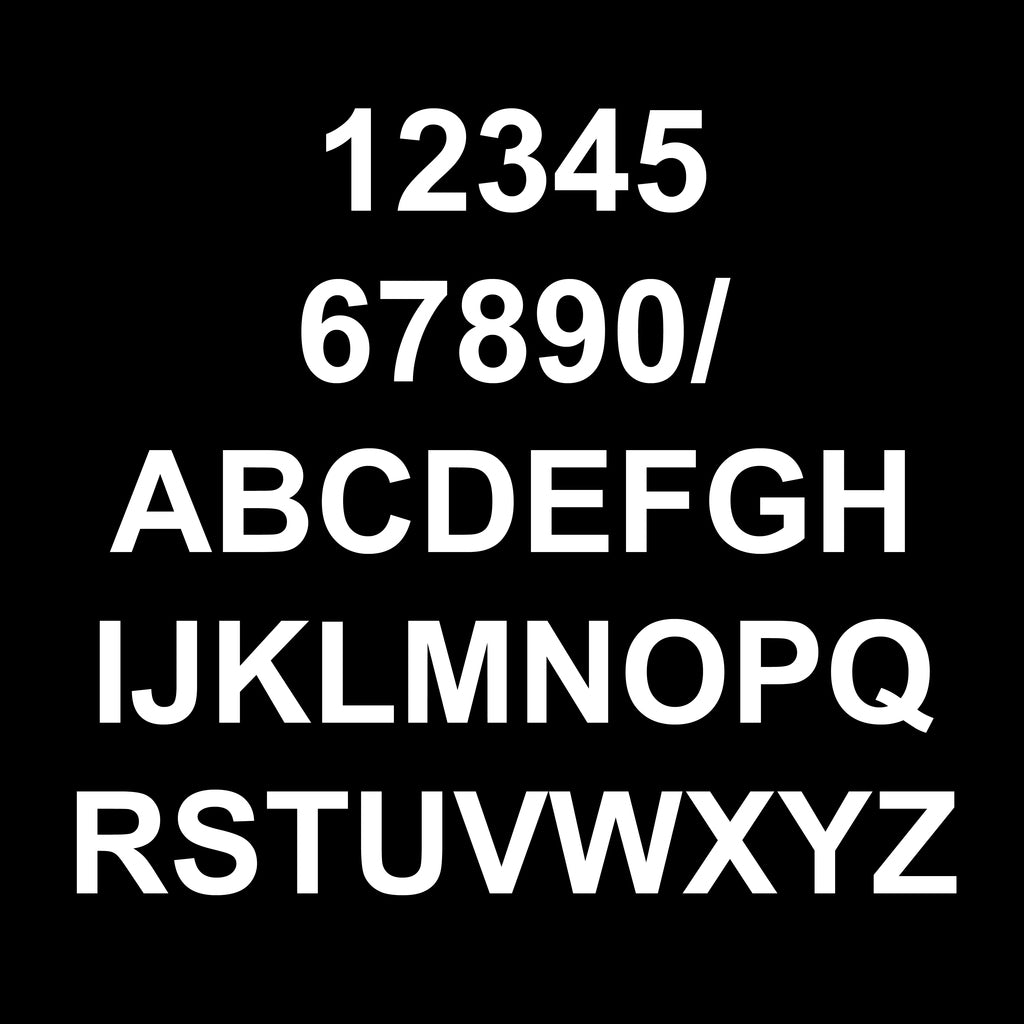 vinyl letterbox labels white