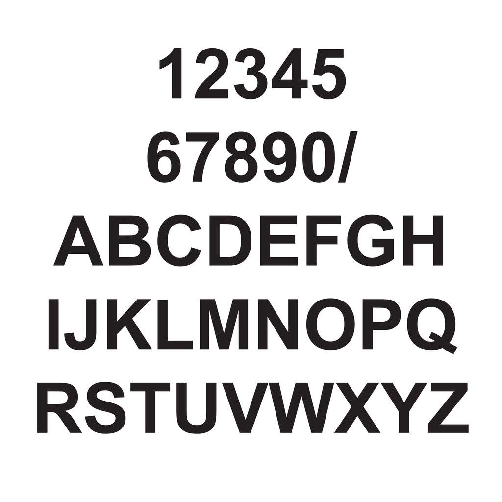 vinyl letterbox labels black
