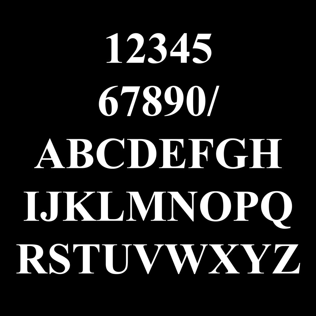 vinyl letterbox labels white