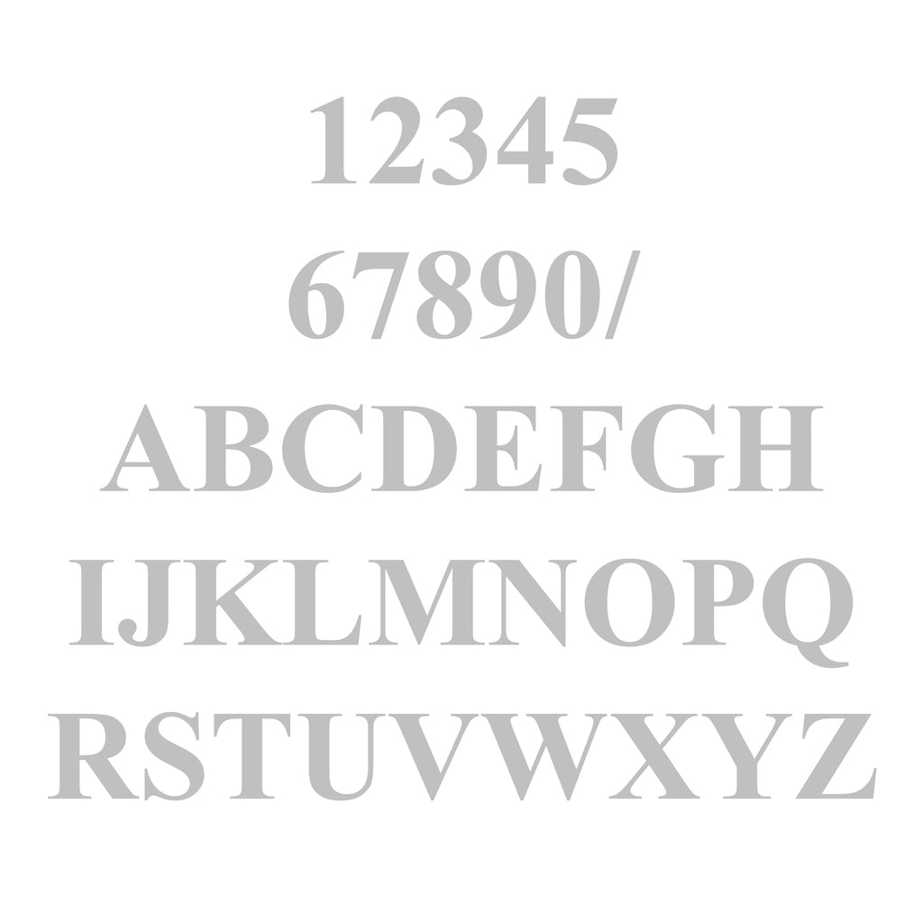 vinyl letterbox labels silver