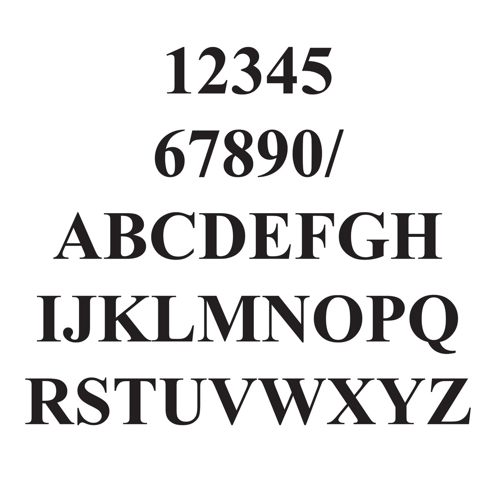 vinyl letterbox labels black