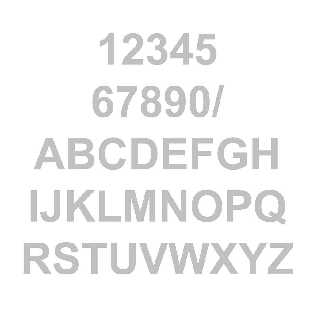 vinyl letterbox labels silver
