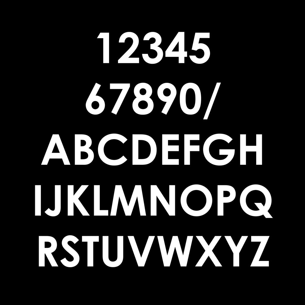 vinyl letterbox labels white
